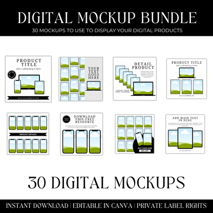 Digital Mockup Bundle (w/ Resell Rights)