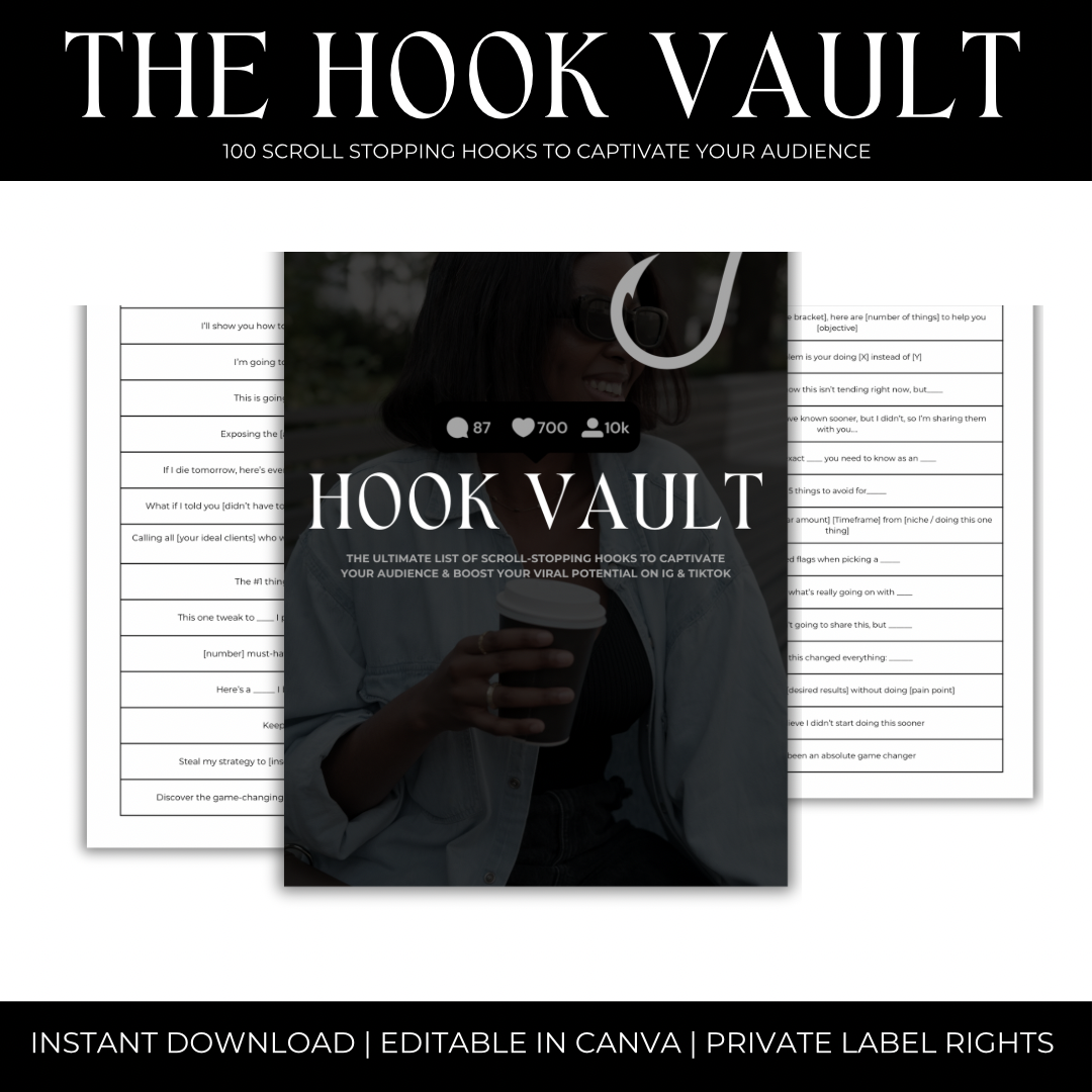 Hook Vault: 250 Viral Hooks (w/ PLR)