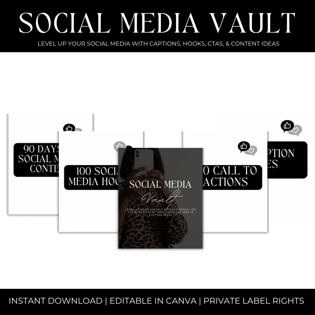 Social Media Vault (w. Resell Rights)